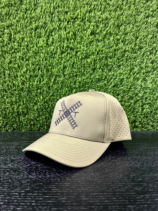 Moss Green Trolly Trax Core Logo Performance Cap